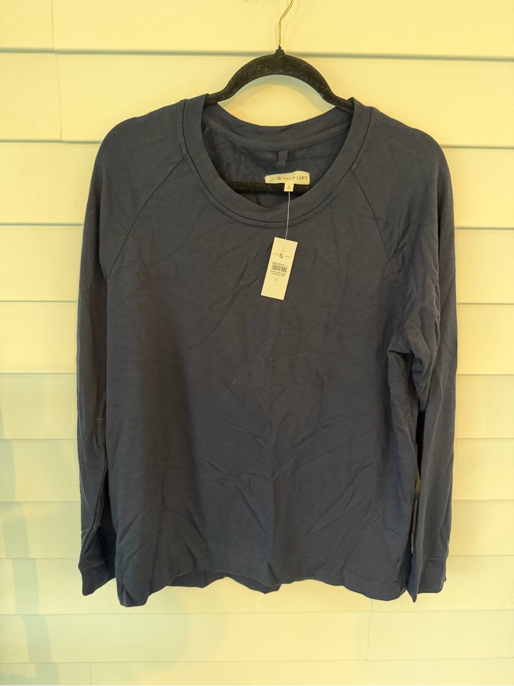Lou & Grey Navy Blue Lightweight Sweatshirt